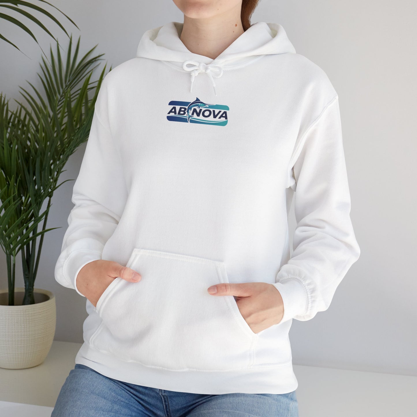 Abinova Classic Logo Hoodie (Heavy Blend™ 18500) Unisex Heavy Blend™ Hooded Sweatshirt