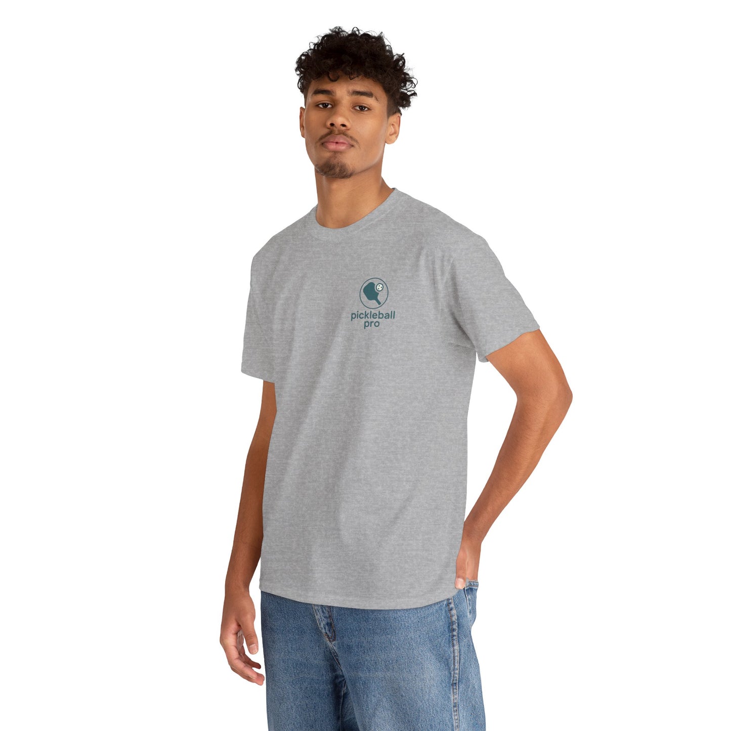 Pickleball Pro – Minimal Court Tee (Gildan 5000) Unisex Heavy Cotton Tee