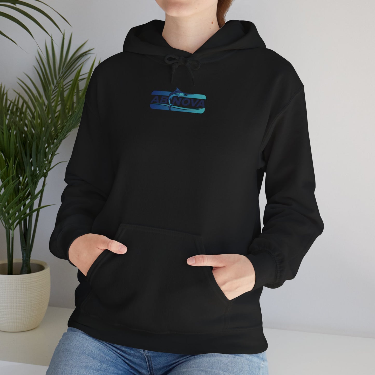 Abinova Classic Logo Hoodie (Heavy Blend™ 18500) Unisex Heavy Blend™ Hooded Sweatshirt