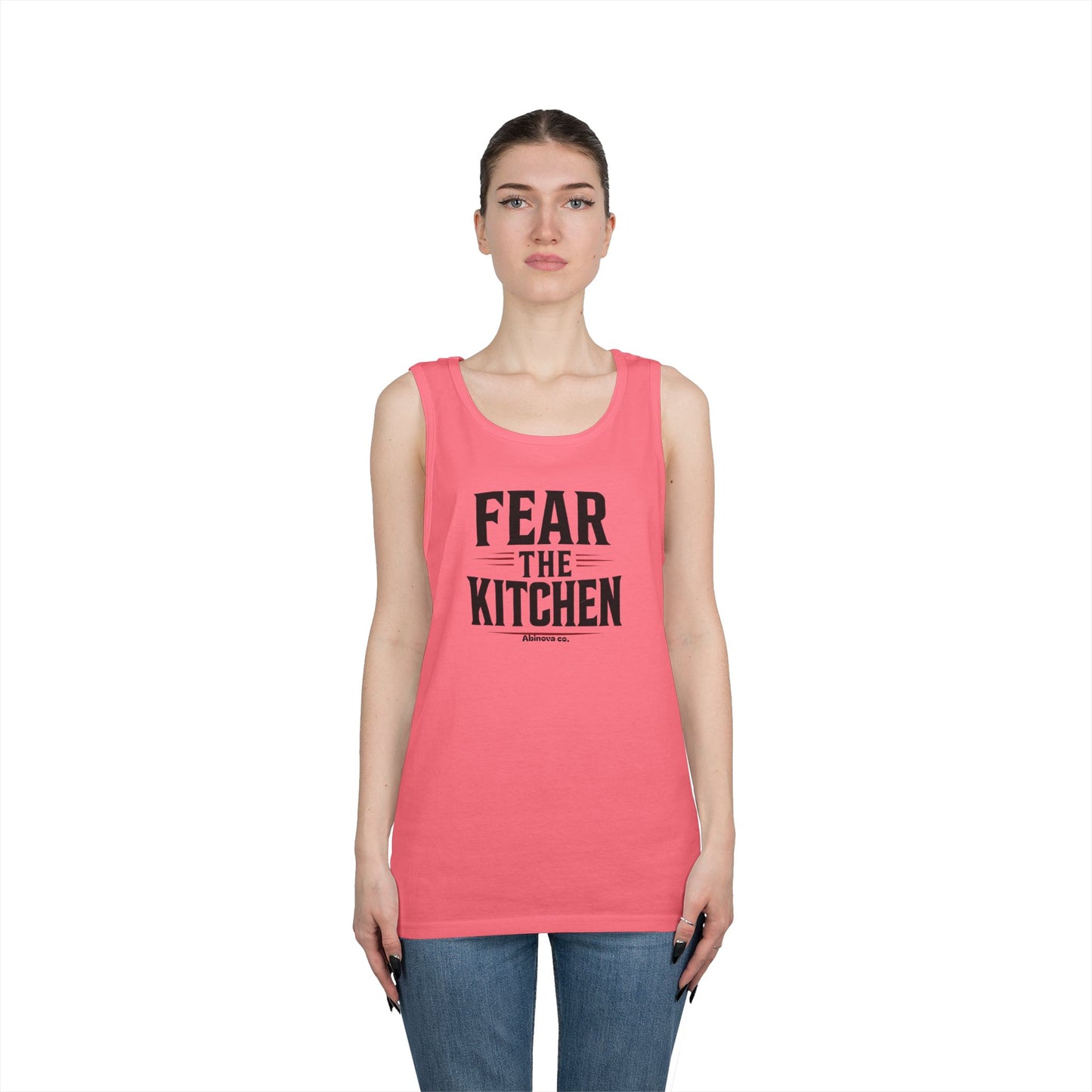 Fear The Kitchen – Performance Cotton Tank (Abinova Co.) Unisex Heavy Cotton Tank Top