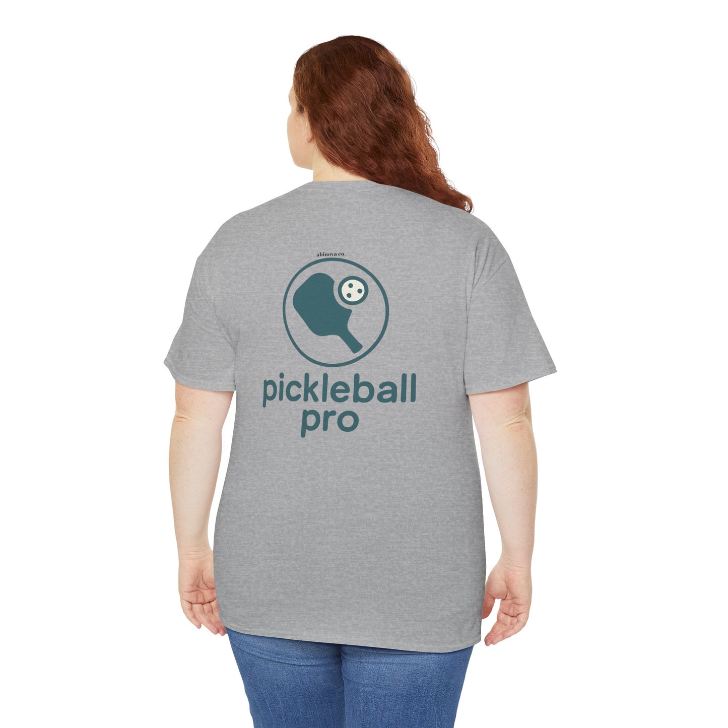 Pickleball Pro – Minimal Court Tee (Gildan 5000) Unisex Heavy Cotton Tee