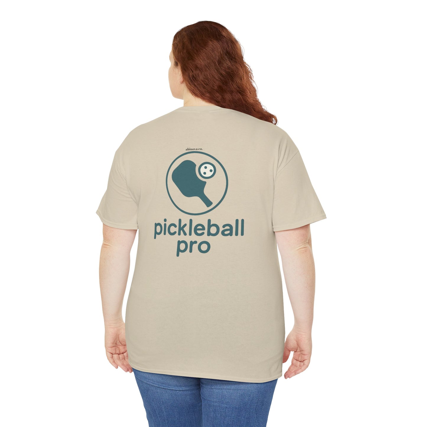 Pickleball Pro – Minimal Court Tee (Gildan 5000) Unisex Heavy Cotton Tee