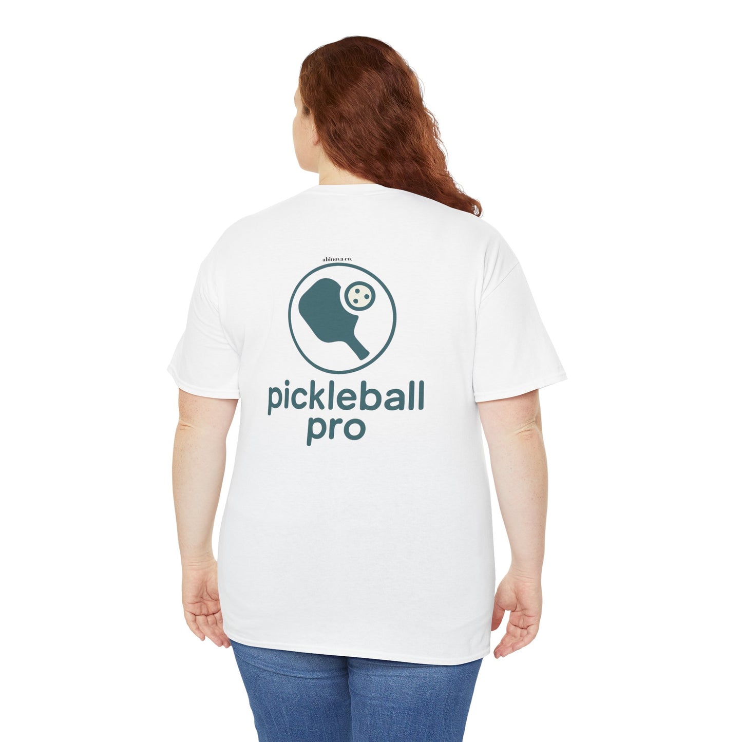 Pickleball Pro – Minimal Court Tee (Gildan 5000) Unisex Heavy Cotton Tee