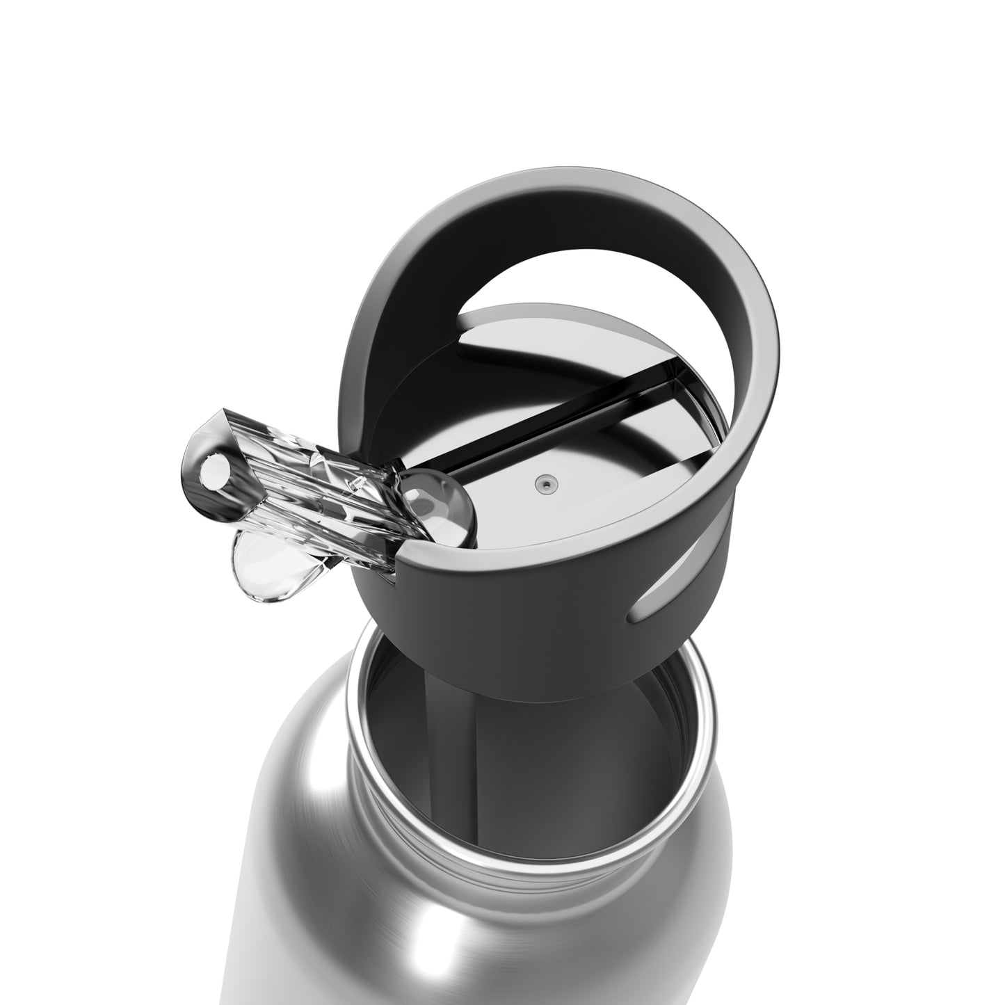 Abinova - Stainless Steel Water Bottle With Straw, 20oz