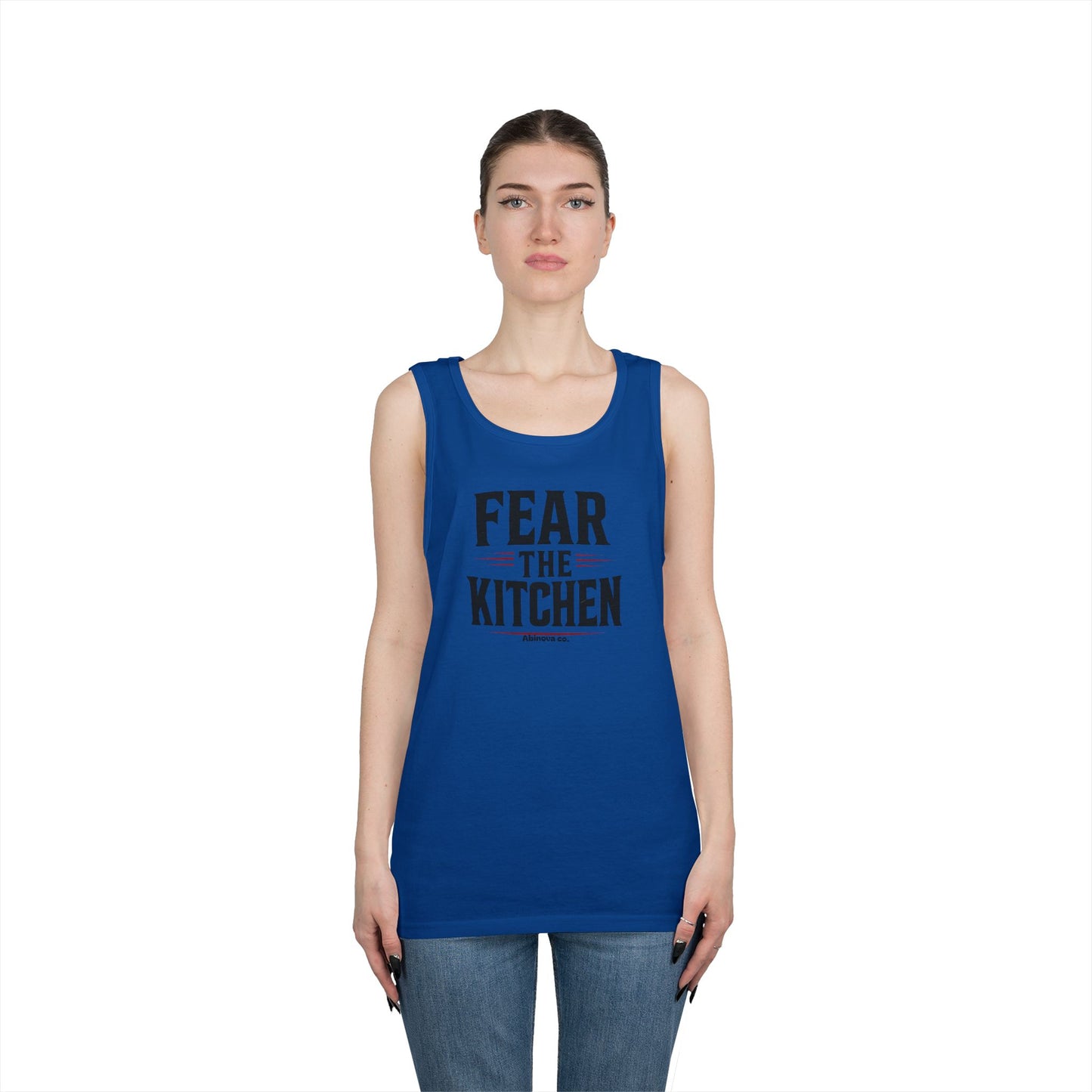 Fear The Kitchen – Performance Cotton Tank (Abinova Co.) Unisex Heavy Cotton Tank Top