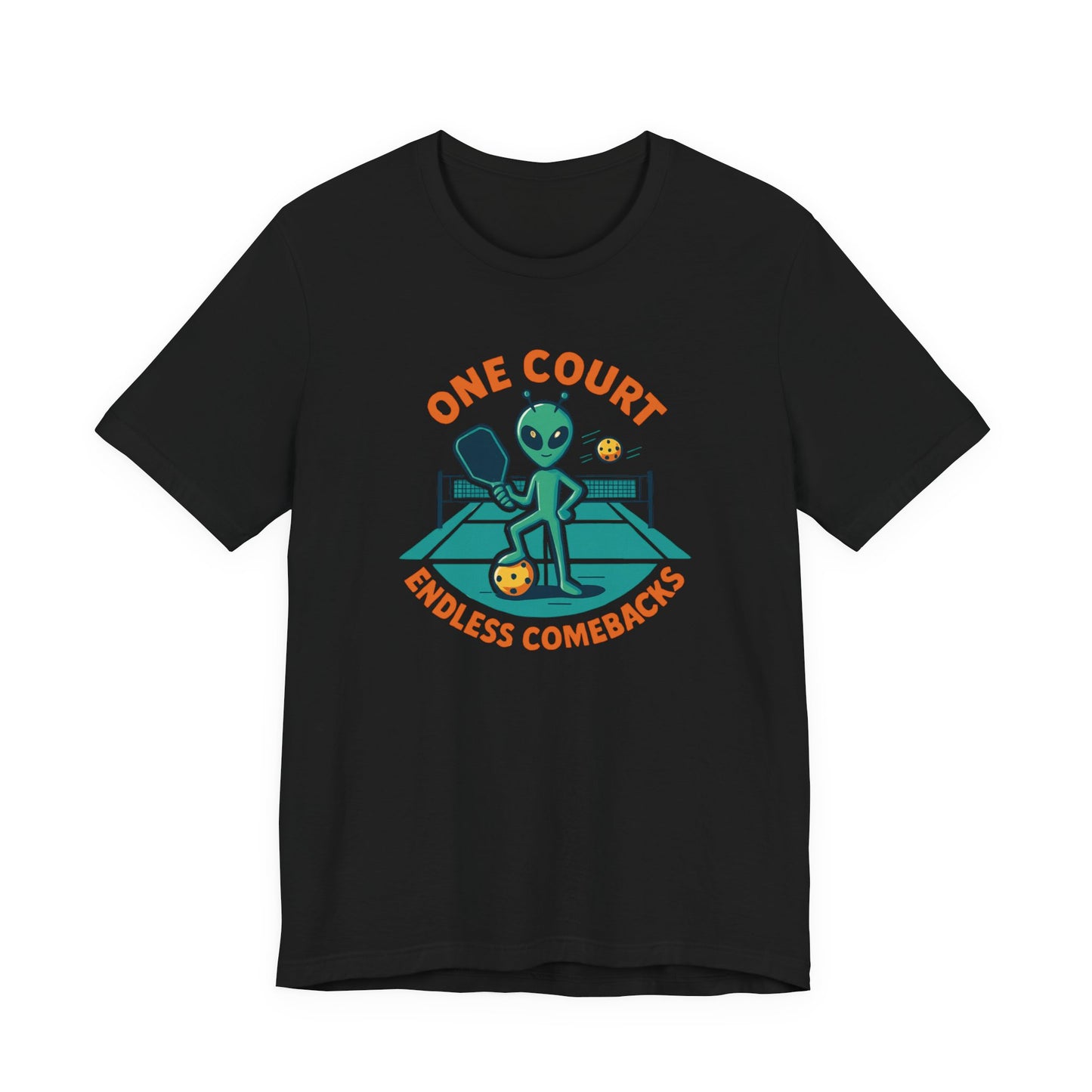 One Court, Endless Comebacks – Alien Pickleball Tee - Unisex Jersey Short Sleeve Tee