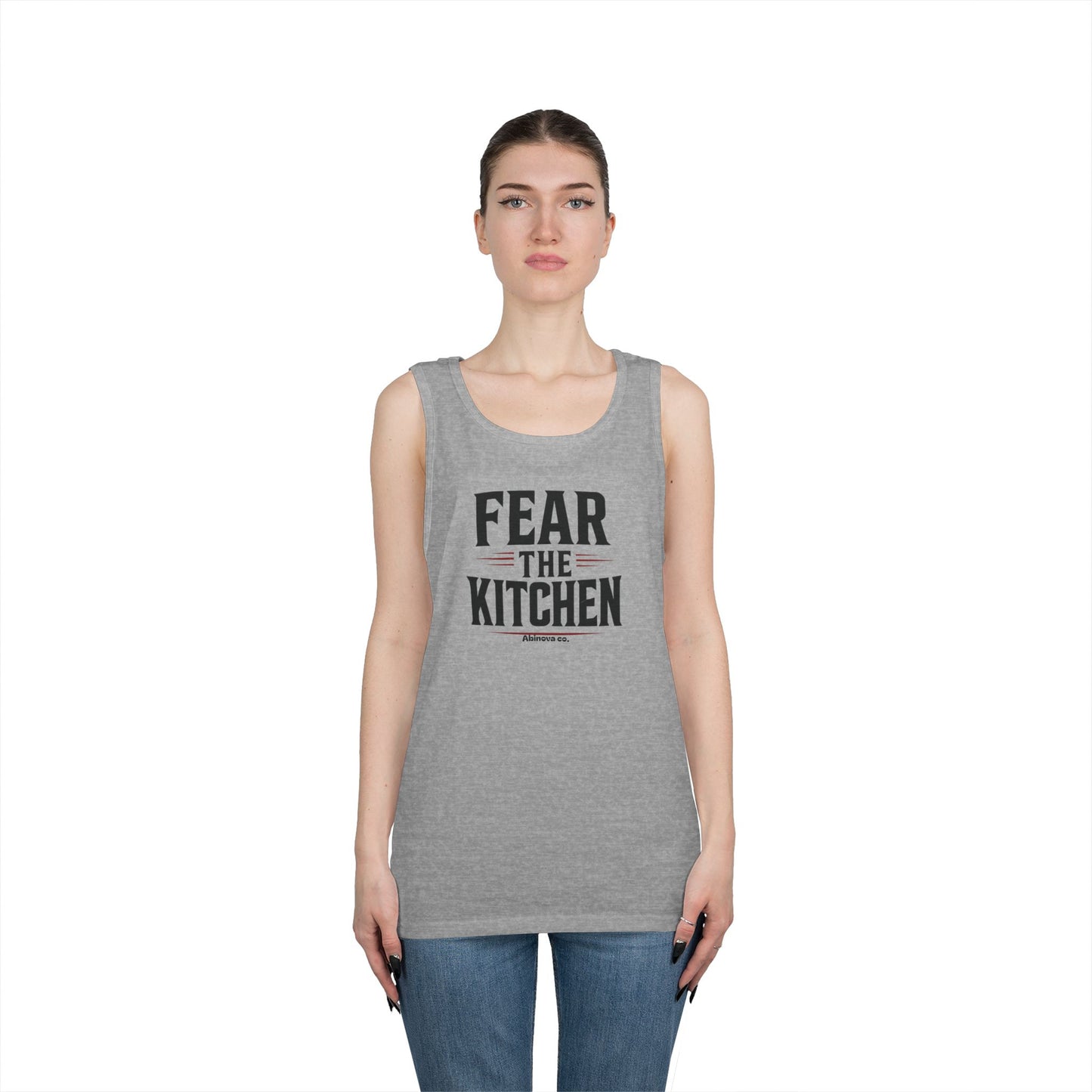 Fear The Kitchen – Performance Cotton Tank (Abinova Co.) Unisex Heavy Cotton Tank Top