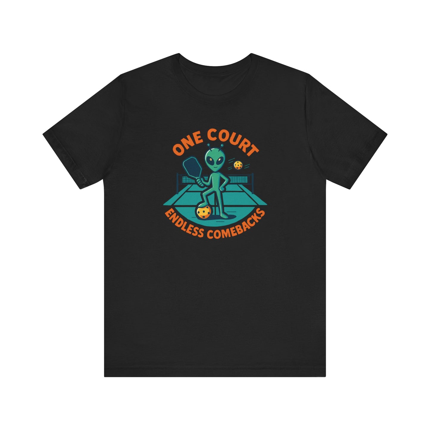 One Court, Endless Comebacks – Alien Pickleball Tee - Unisex Jersey Short Sleeve Tee