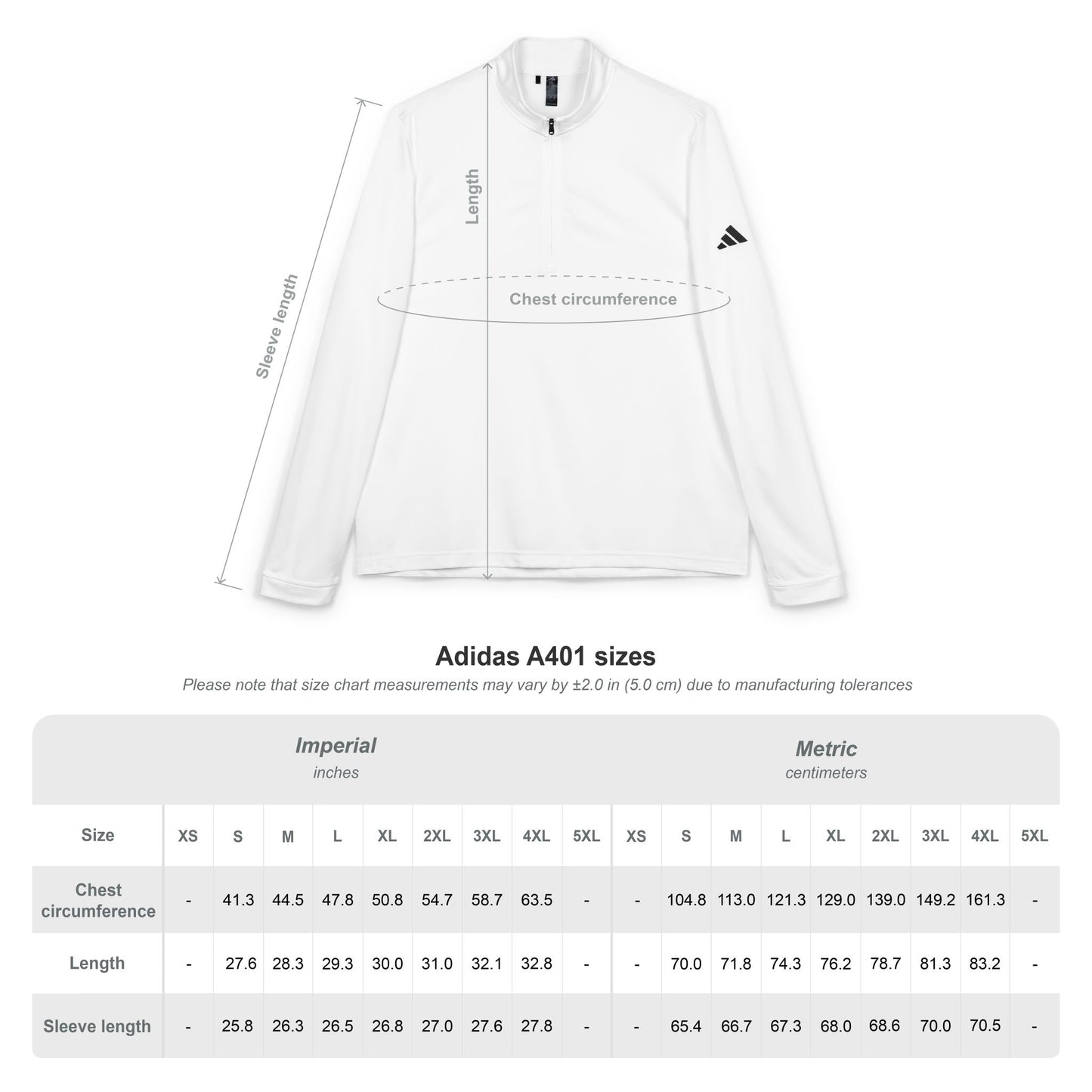 Abinova x Adidas® - Quarter-Zip Pullover (Embroidery)